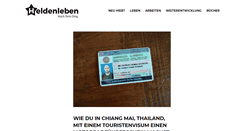 Desktop Screenshot of heldenleben.com