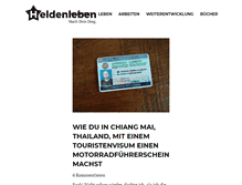 Tablet Screenshot of heldenleben.com
